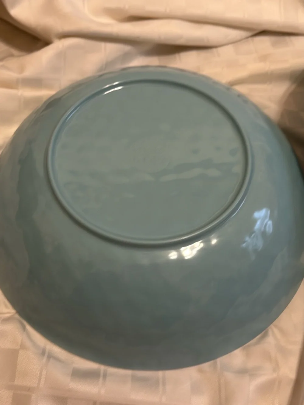 Sea Turtle Ceramic Serving Bowl - Blue Green